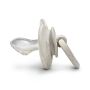 Elodie Bamboe fopspeen 3m+ Silicone - Lilly White