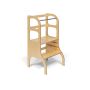 Ette Tete Leertoren Step Up Verstelbaar - Naturel/Wooden