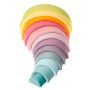 Grimm's Regenboog 12-delig, Pastel kleuren houten speelgoed - 10673