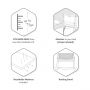 Snuzpod 4 - Co sleeper - White 