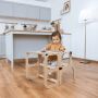Ette Tete Leertoren Step'n Sit - Inklapbaar tot tafel en stoel - Naturel 