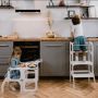 Ette Tete Leertoren Step'n Sit - Inklapbaar tot tafel en stoel - Wit
