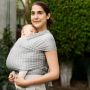 Ergobaby  Aura Draagdoek Duurzaam Knit Grey Stripes 