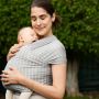 Ergobaby  Aura Draagdoek Duurzaam Knit Grey Stripes 