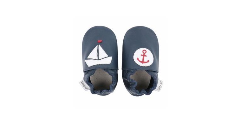 Bobux Babyslofjes Navy Nautical - Small