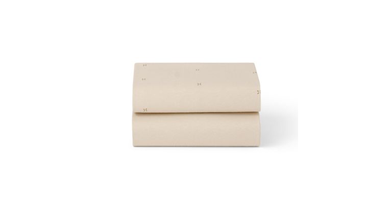 Snüz Jersey Hoeslakens –  Twin Set - Cashmere / Cross- Geschikt voor SnüzPod 3, 4, 5 & Studio
