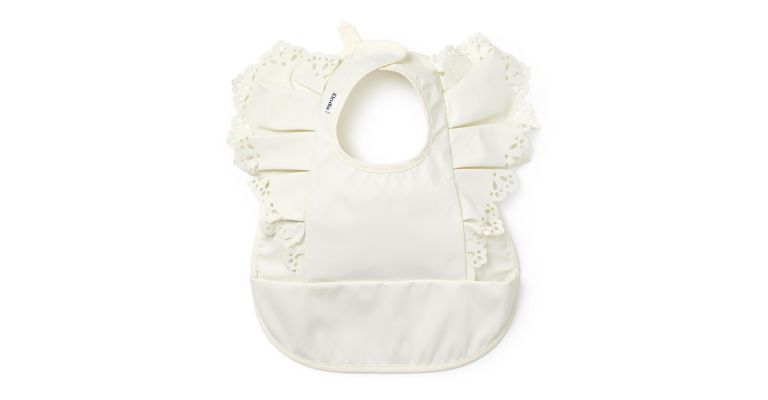 Elodie Slabbetje met opvangbakje Vanilla White