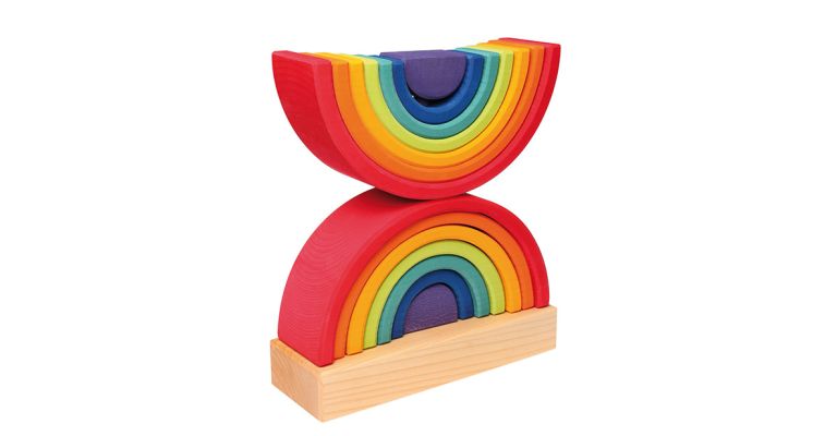 Grimm's Dubbele Regenboog houten speelgoed - 11200