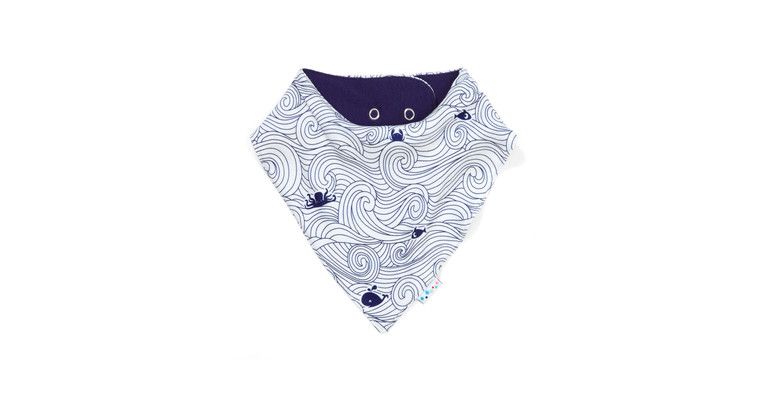 SuperLove Merino Bandana Bib - Drifting Off