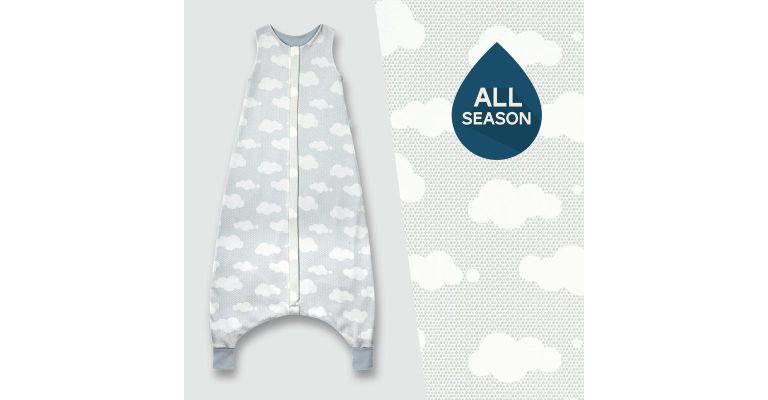 SuperLove Merino Toddler Slaapzak - All Season - Silver linings
