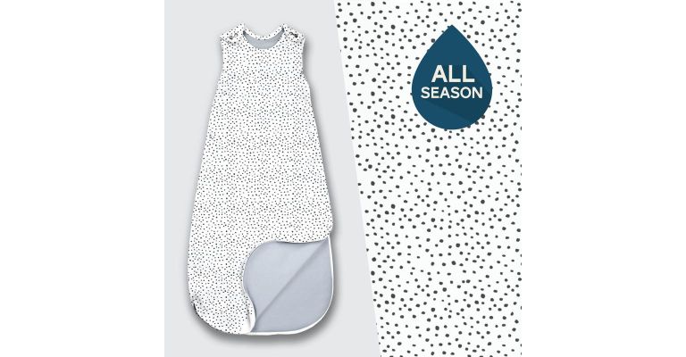 SuperLove Merino Baby Sleeping Bag  - All Season - Speckled 0-24 mnd