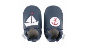 Bobux Babyslofjes Navy Nautical - Small