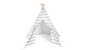 Snuz Kids Teepee Play Tent - Grey Stripe