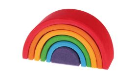 Grimm's Regenboog stapeltoren 6 bogen Klein houten speelgoed - 10760