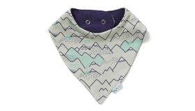 SuperLove Merino Bandana Bib - Mountain tops